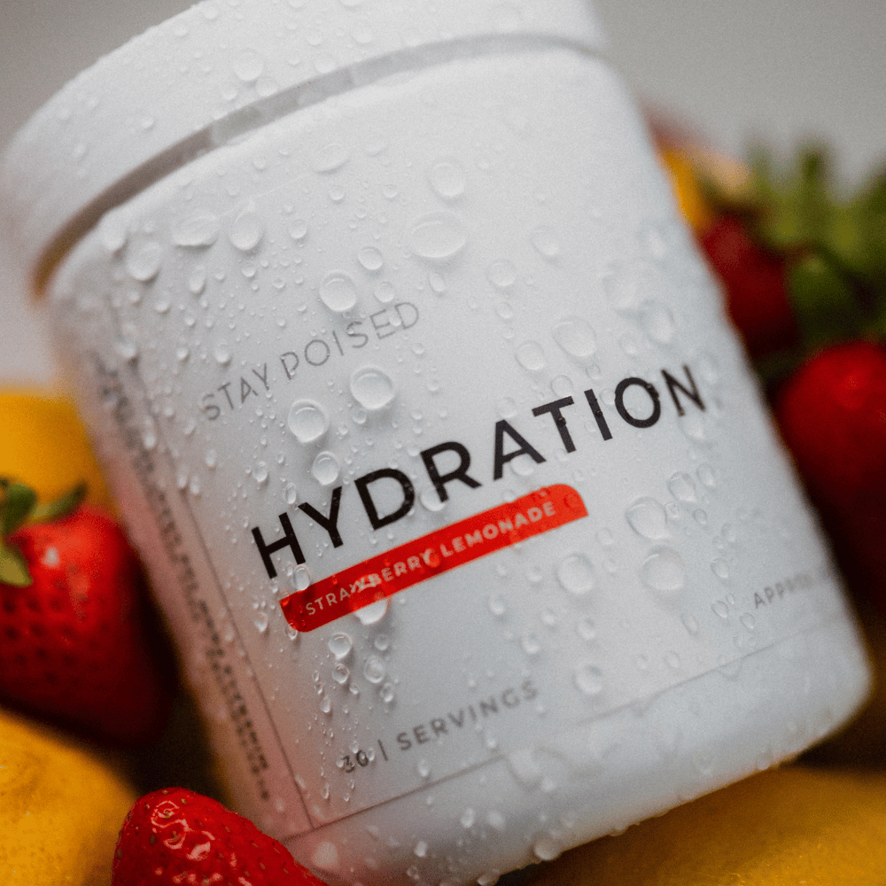 Hydration drink by stay poised naturals strawberry lemonade 30 servings